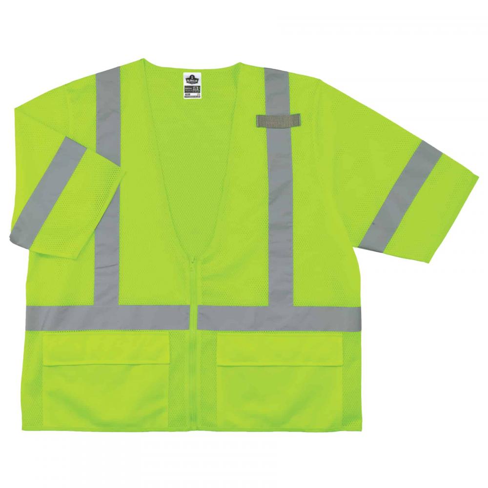 8320Z 2XL/3XL Lime Class 3 Standard Vest - Zipper<span class=' ItemWarning' style='display:block;'>Item is usually in stock, but we&#39;ll be in touch if there&#39;s a problem<br /></span>