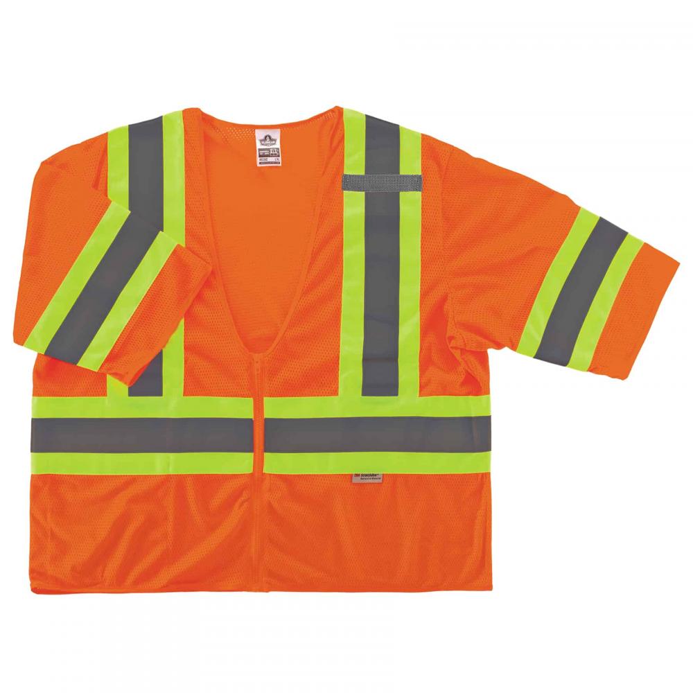 8330Z S/M Orange Class 3 Two-Tone Vest - Zipper<span class=' ItemWarning' style='display:block;'>Item is usually in stock, but we&#39;ll be in touch if there&#39;s a problem<br /></span>