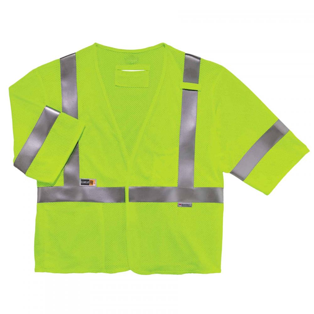 8356FRHL L/XL Lime Class 3 FR Safety Vest - Sleeves - H+L<span class=' ItemWarning' style='display:block;'>Item is usually in stock, but we&#39;ll be in touch if there&#39;s a problem<br /></span>