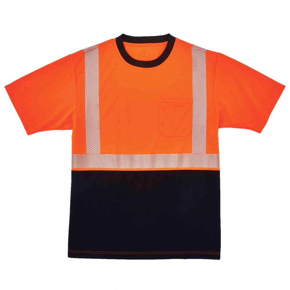 8280BK XXS Orange Class 2 Performance T-Shirt Black Bottom<span class=' ItemWarning' style='display:block;'>Item is usually in stock, but we&#39;ll be in touch if there&#39;s a problem<br /></span>