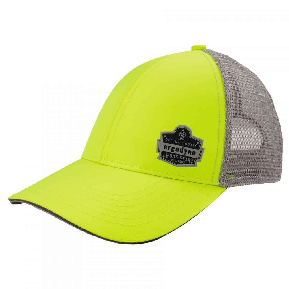 8933 Hi-Vis Lime - Ergodyne Logo Reflective Snapback Hat<span class='Notice ItemWarning' style='display:block;'>Item has been discontinued<br /></span>