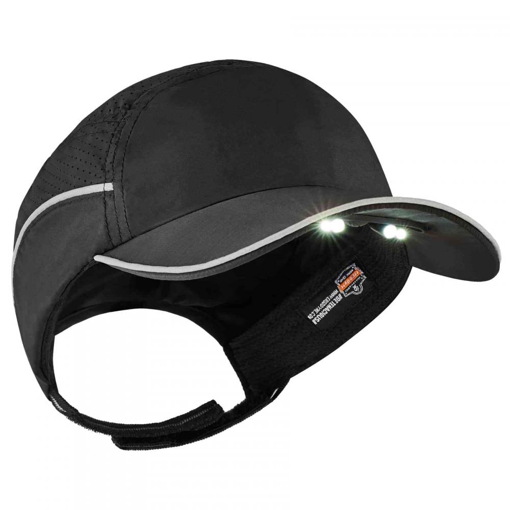 8965 Long Brim Black Lightweight Bump Cap Hat + LED Lighting<span class=' ItemWarning' style='display:block;'>Item is usually in stock, but we&#39;ll be in touch if there&#39;s a problem<br /></span>