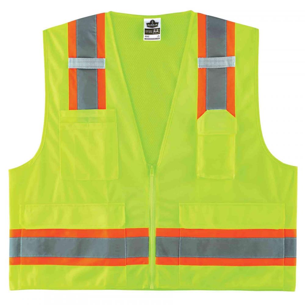 8248Z 4XL/5XL Lime Class 2 Two-Tone Surveyors Vest<span class=' ItemWarning' style='display:block;'>Item is usually in stock, but we&#39;ll be in touch if there&#39;s a problem<br /></span>