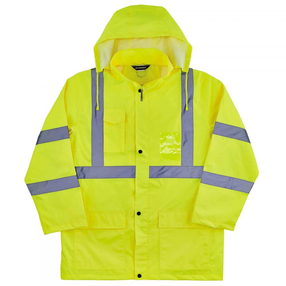 8366 2XL Lime Class 3 Lightweight Hi-Vis Rain Jacket<span class=' ItemWarning' style='display:block;'>Item is usually in stock, but we&#39;ll be in touch if there&#39;s a problem<br /></span>