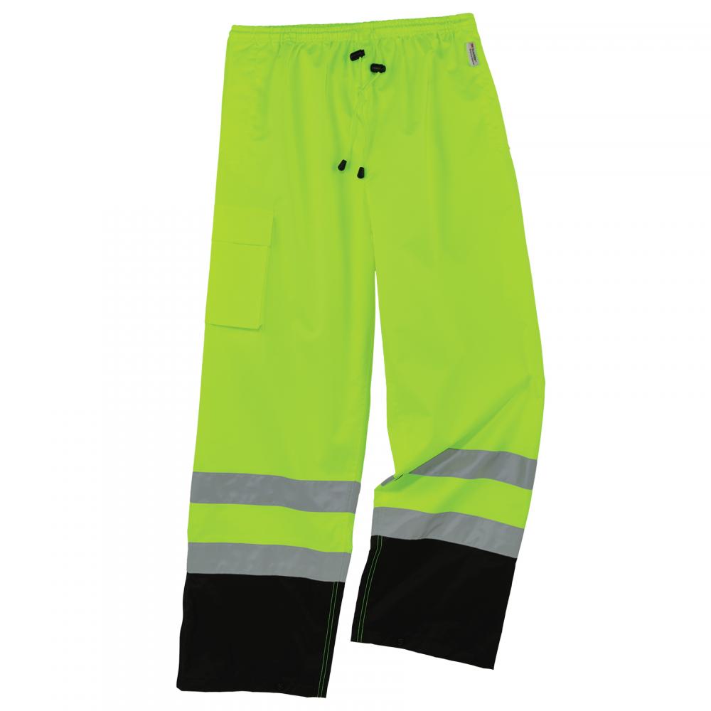 8915BK 5XL Lime Class E Hi-Vis Rain Pants Black Bottom<span class=' ItemWarning' style='display:block;'>Item is usually in stock, but we&#39;ll be in touch if there&#39;s a problem<br /></span>