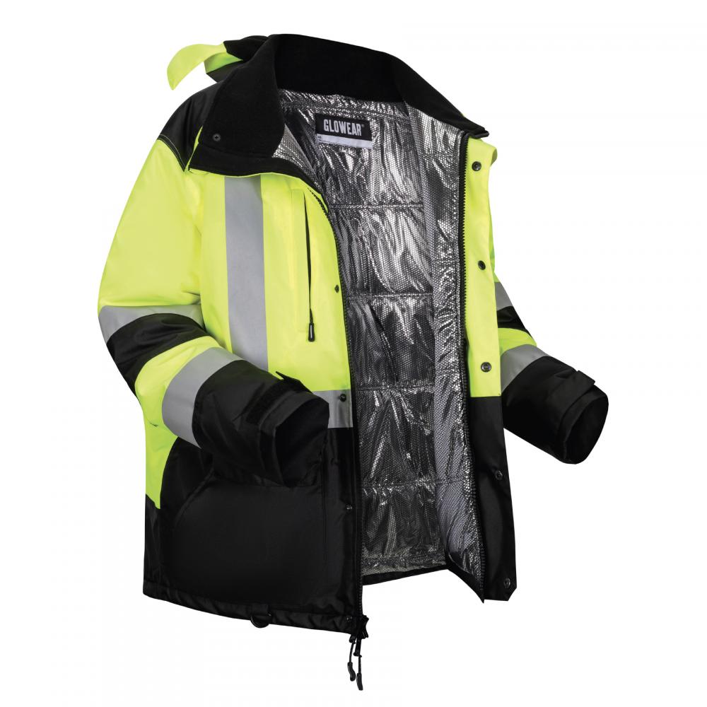 8390 3XL Lime Hi-Vis Jacket - Heat Reflective Liner<span class=' ItemWarning' style='display:block;'>Item is usually in stock, but we&#39;ll be in touch if there&#39;s a problem<br /></span>