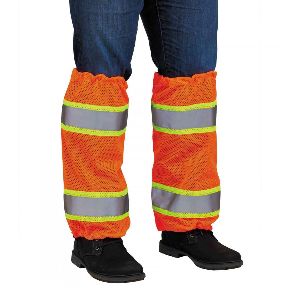 8009 Orange Class E Two-Tone Mesh Leg Gaiters<span class=' ItemWarning' style='display:block;'>Item is usually in stock, but we&#39;ll be in touch if there&#39;s a problem<br /></span>