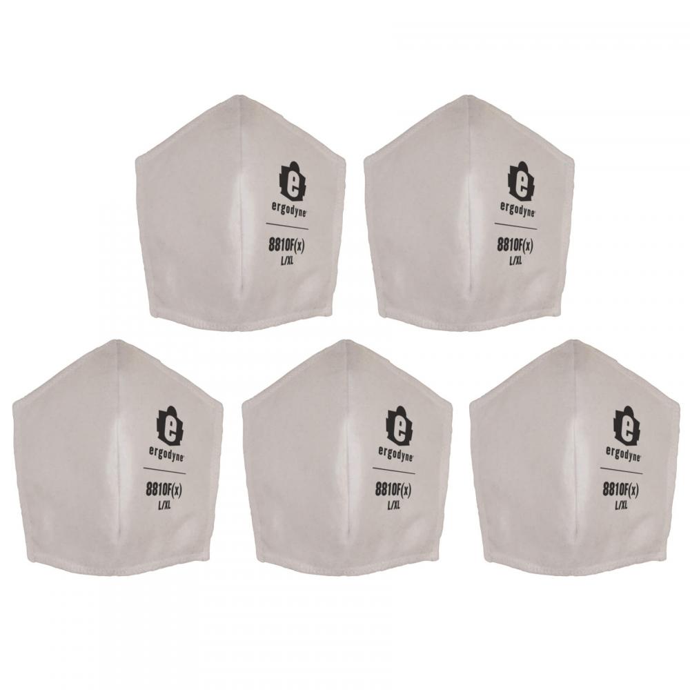 8810F(x) 5-pack S/M White Contoured Mask Replacement Filters<span class='Notice ItemWarning' style='display:block;'>Item has been discontinued<br /></span>