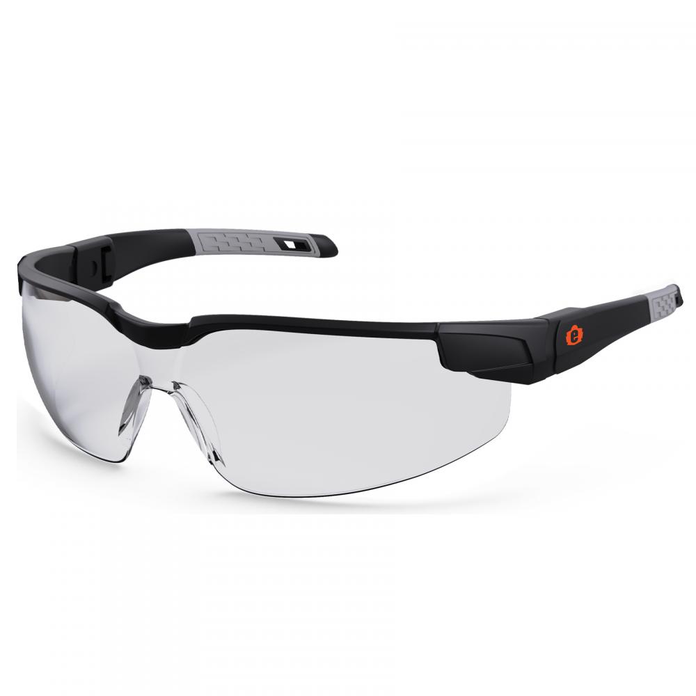 DELLENGER Matte Black Frame Clear Lens Adjustable Temples Safety Glasses<span class=' ItemWarning' style='display:block;'>Item is usually in stock, but we&#39;ll be in touch if there&#39;s a problem<br /></span>