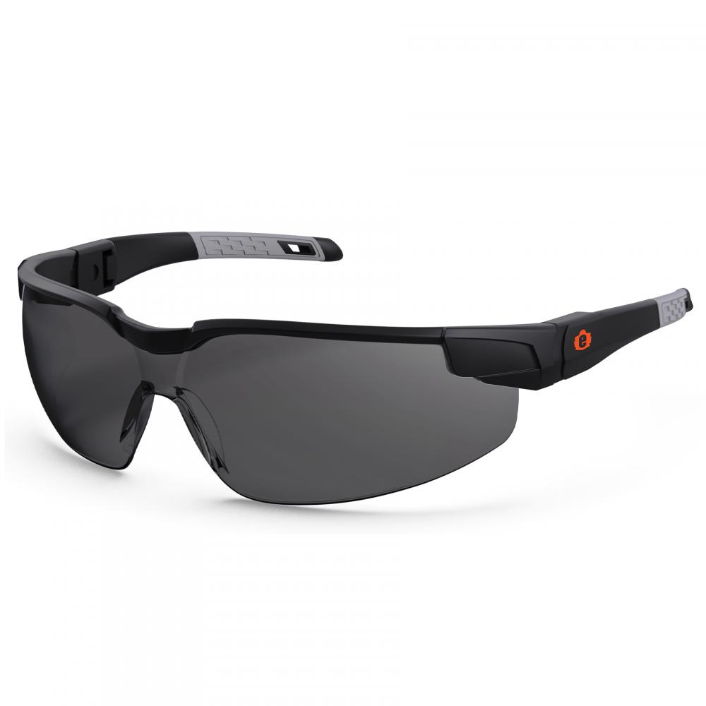 DELLENGER Matte Black Frame Smoke Lens Adjustable Temples Safety Glasses<span class=' ItemWarning' style='display:block;'>Item is usually in stock, but we&#39;ll be in touch if there&#39;s a problem<br /></span>