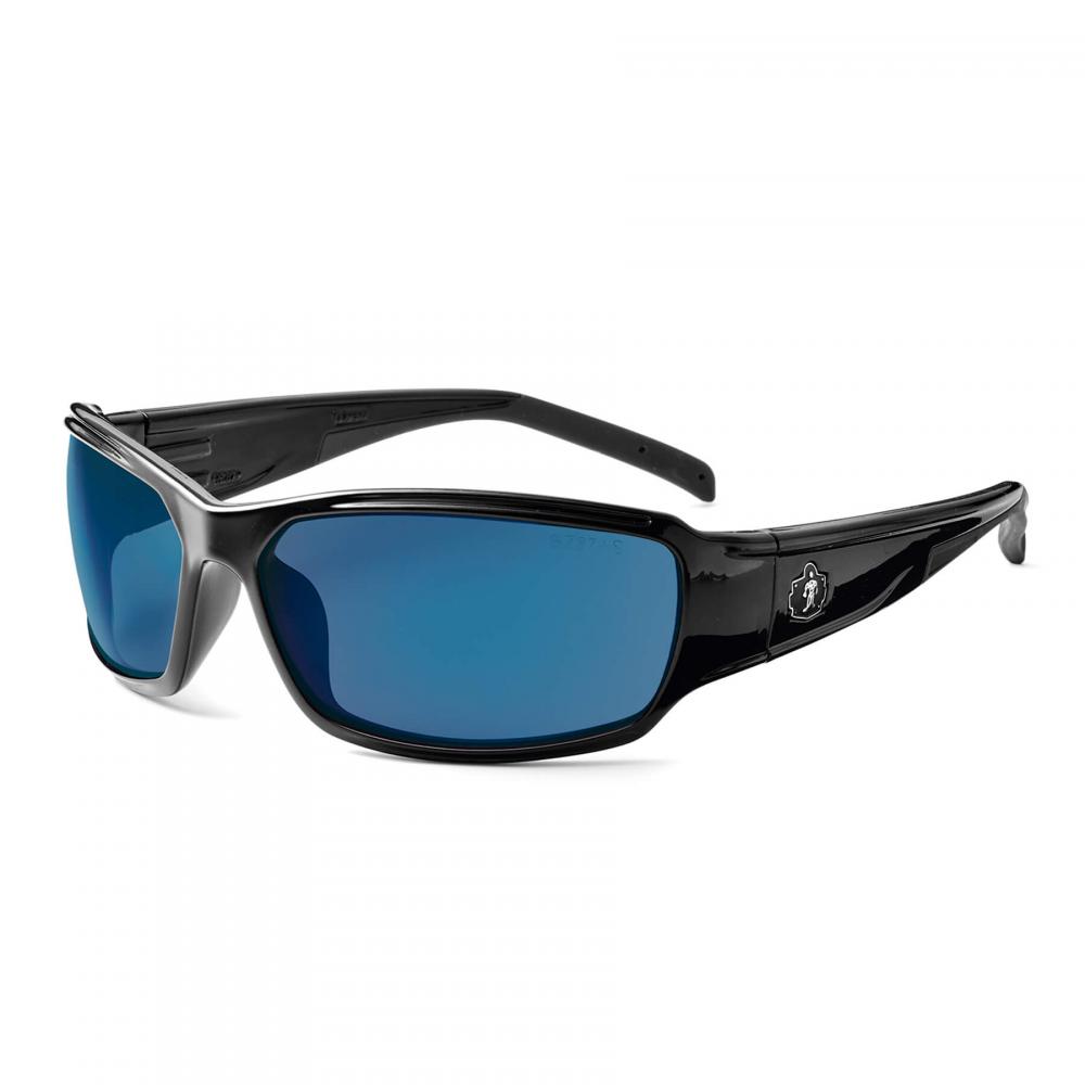 THOR Black Frame Blue Mirror Lens Safety Glasses<span class=' ItemWarning' style='display:block;'>Item is usually in stock, but we&#39;ll be in touch if there&#39;s a problem<br /></span>