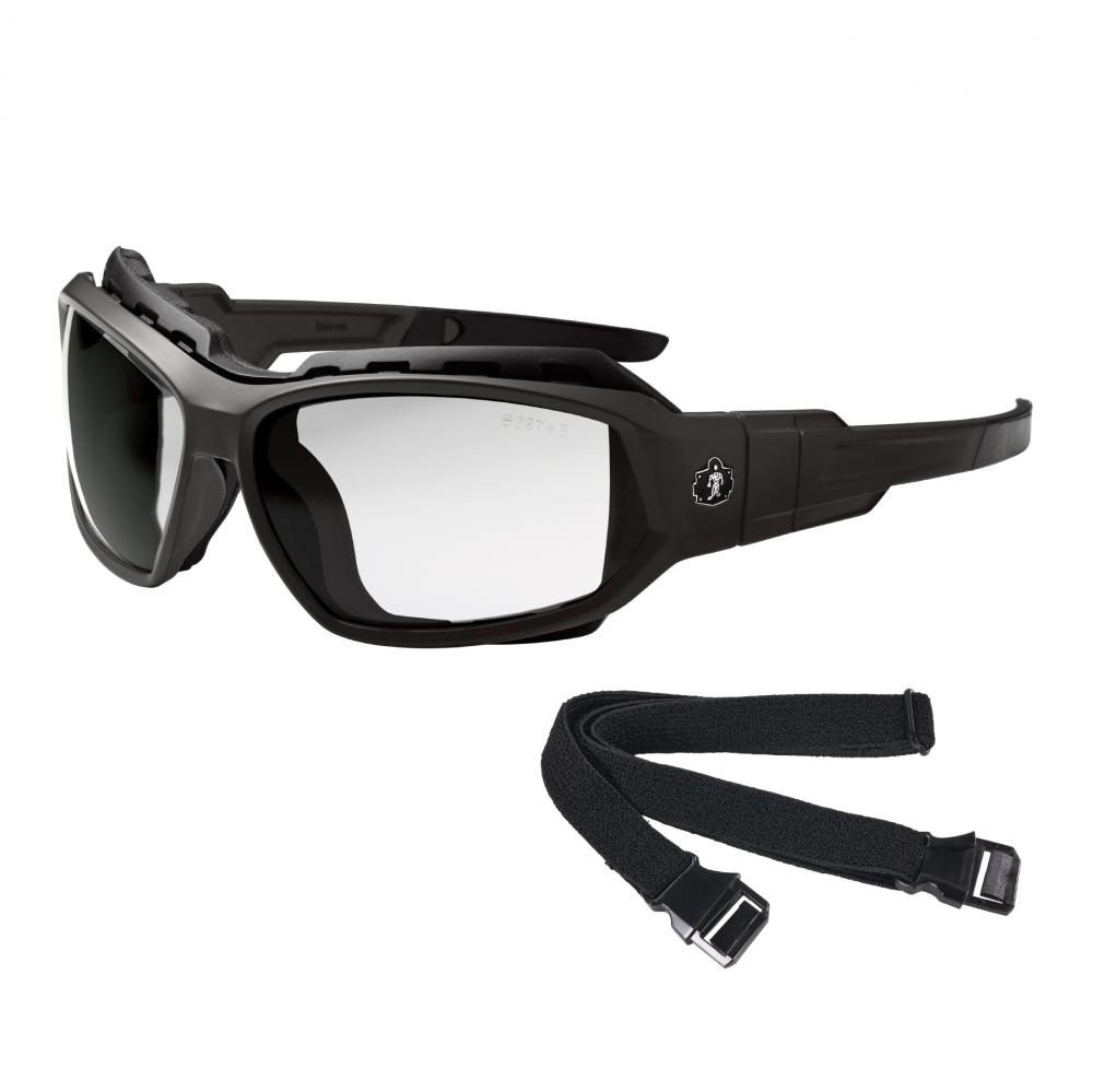 LOKI-AFAS Matte Black Frame Clear Lens Safety Spoggles - AFAS<span class=' ItemWarning' style='display:block;'>Item is usually in stock, but we&#39;ll be in touch if there&#39;s a problem<br /></span>