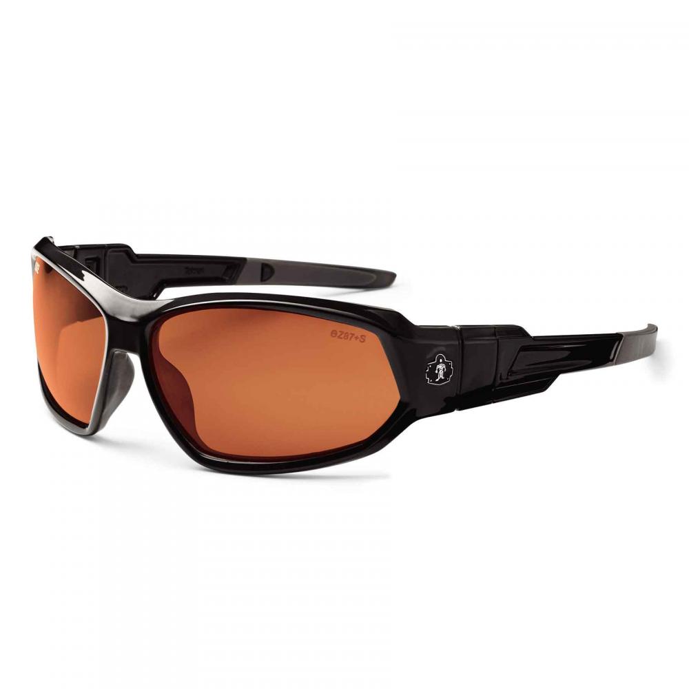 LOKI-PZ Black Frame Copper Lens Convertible Safety Spoggles with Strap<span class=' ItemWarning' style='display:block;'>Item is usually in stock, but we&#39;ll be in touch if there&#39;s a problem<br /></span>