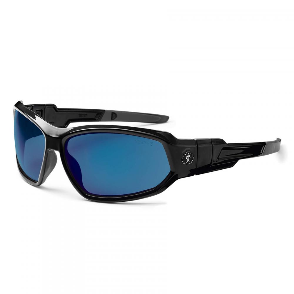 LOKI Black Frame Blue Mirror Lens Convertible Safety Spoggles with Strap<span class=' ItemWarning' style='display:block;'>Item is usually in stock, but we&#39;ll be in touch if there&#39;s a problem<br /></span>