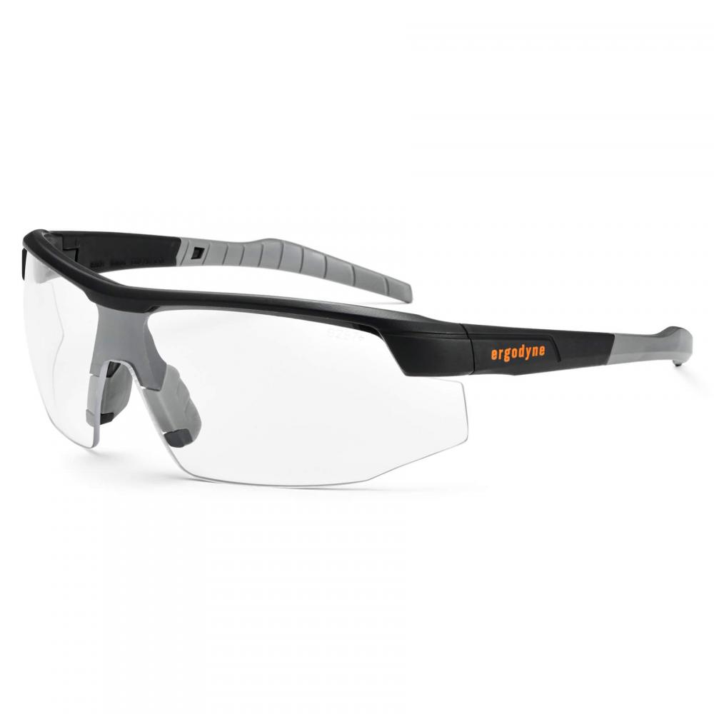 SKOLL Matte Black Frame Clear Lens Safety Glasses<span class=' ItemWarning' style='display:block;'>Item is usually in stock, but we&#39;ll be in touch if there&#39;s a problem<br /></span>