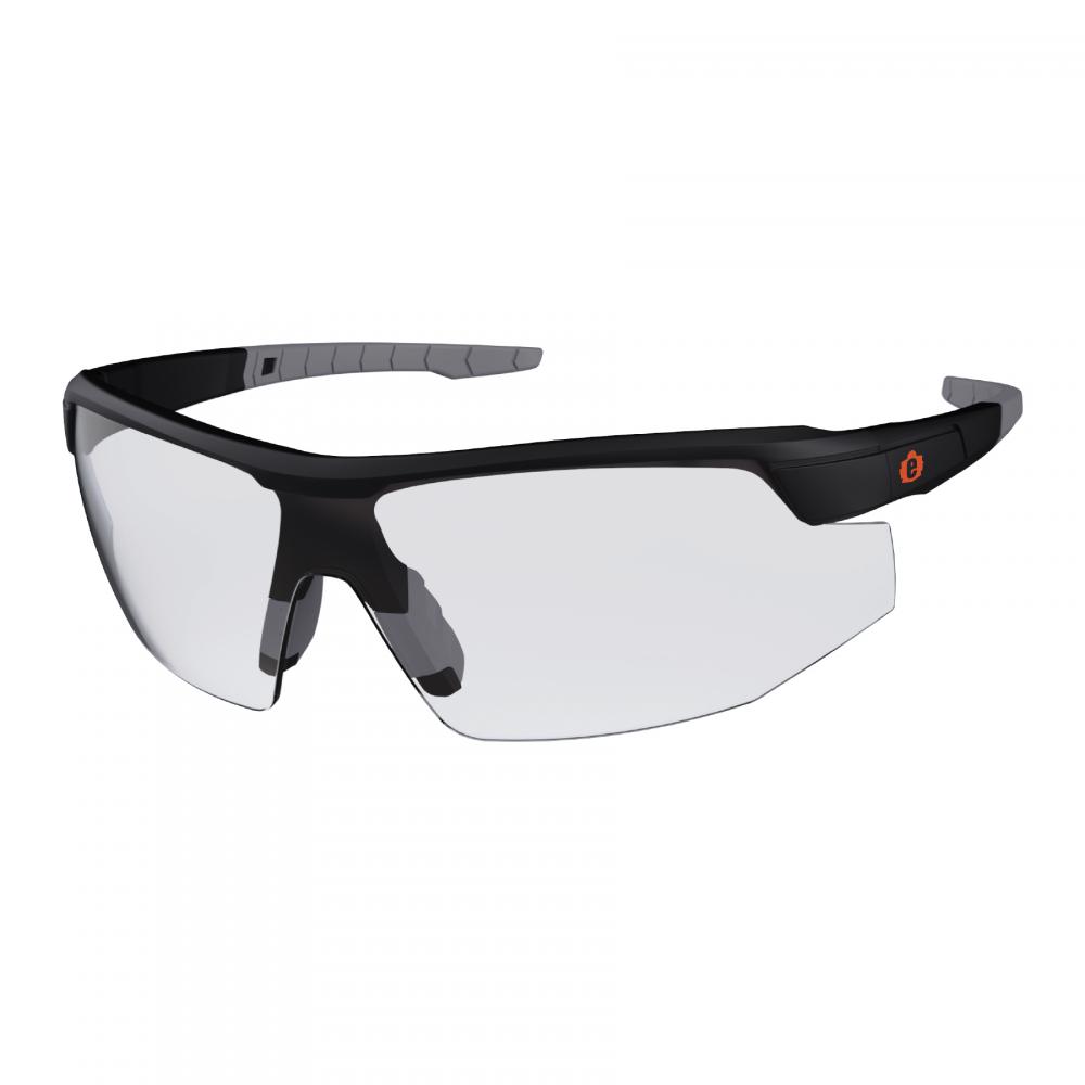 SKOLL-AFAS Matte Black Frame Clear Lens Safety Glasses - AFAS<span class=' ItemWarning' style='display:block;'>Item is usually in stock, but we&#39;ll be in touch if there&#39;s a problem<br /></span>