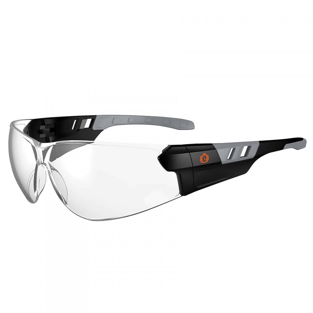 SAGA Matte Black Frame Clear Lens Frameless Safety Glasses<span class=' ItemWarning' style='display:block;'>Item is usually in stock, but we&#39;ll be in touch if there&#39;s a problem<br /></span>