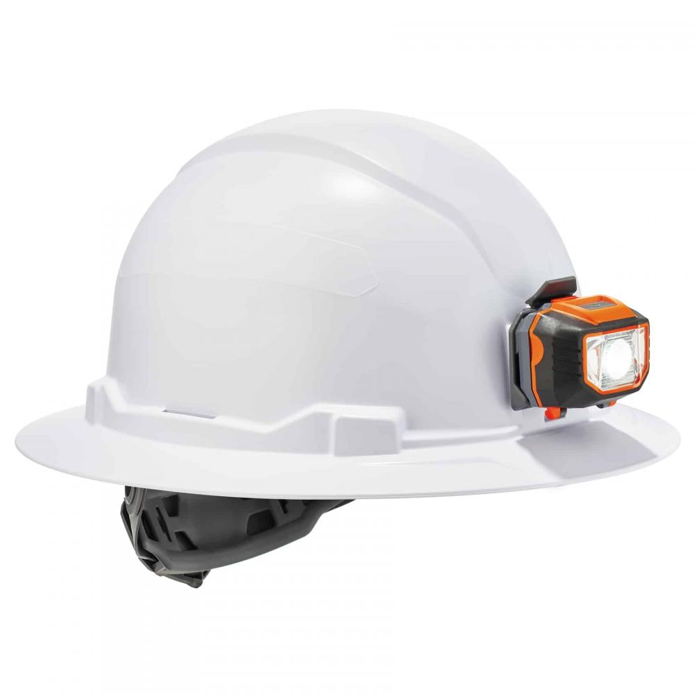 8971LED White Hard Hat Full Brim LED Light Type 1, Class E<span class=' ItemWarning' style='display:block;'>Item is usually in stock, but we&#39;ll be in touch if there&#39;s a problem<br /></span>