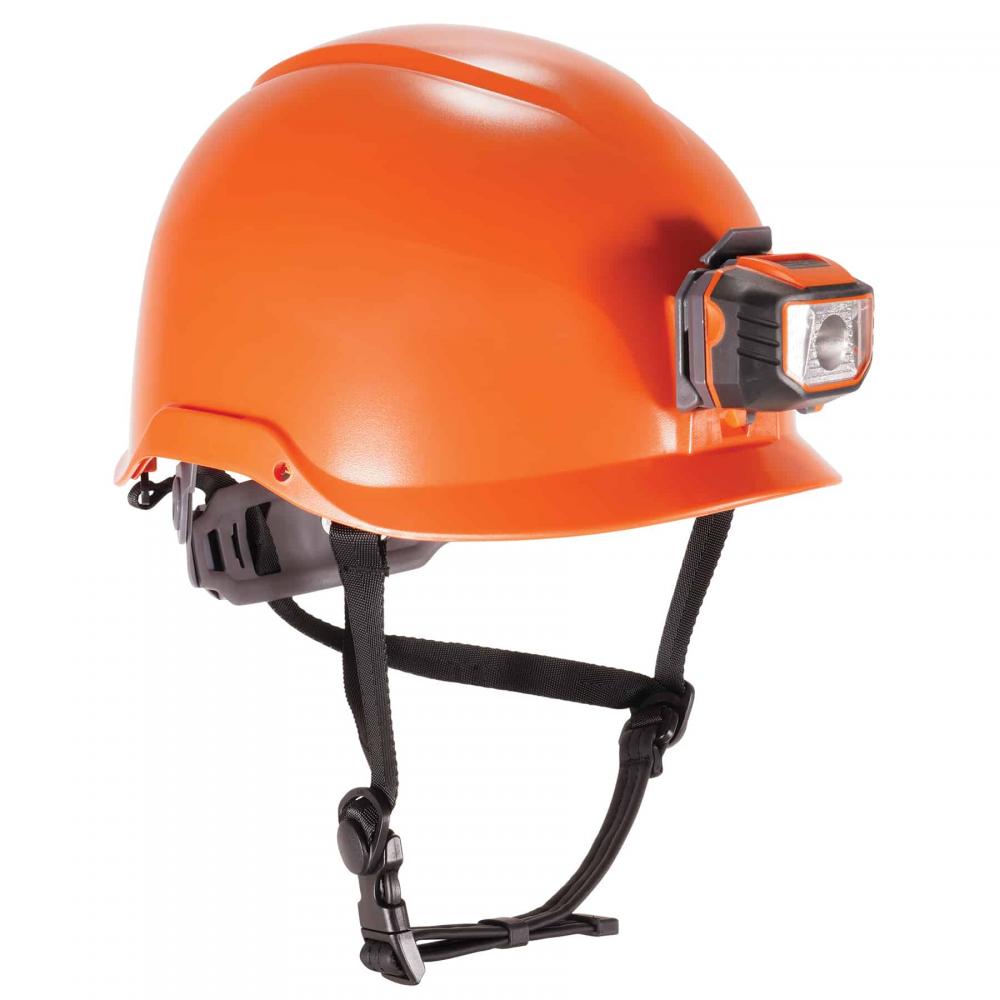 8974LED Orange Safety Helmet with LED Light Type 1 Class E<span class='Notice ItemWarning' style='display:block;'>Item has been discontinued<br /></span>