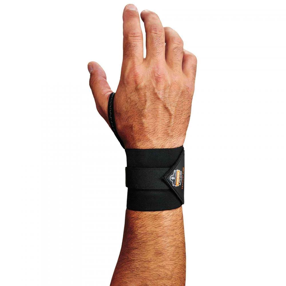 420 S/M Black Wrist Wrap Support - Thumb Loop<span class=' ItemWarning' style='display:block;'>Item is usually in stock, but we&#39;ll be in touch if there&#39;s a problem<br /></span>