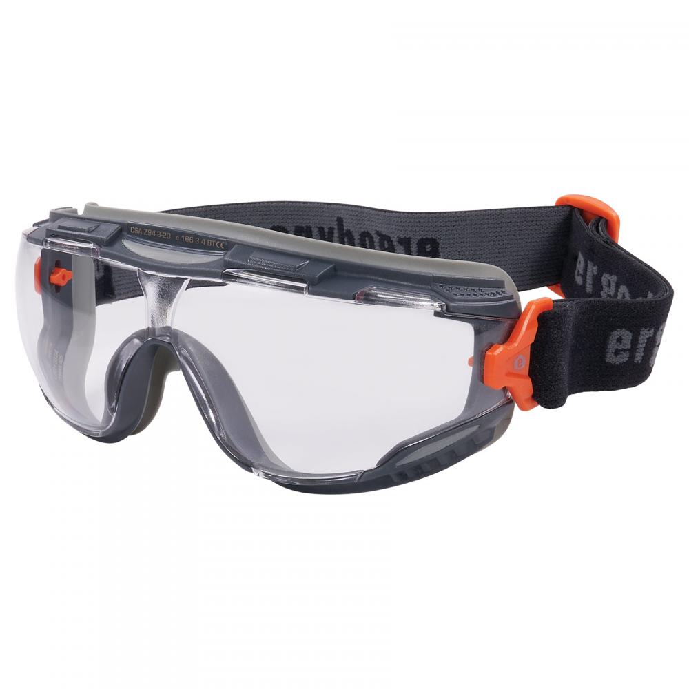 ARKYN-FAB Gray Frame Clear Lens Safety Goggles Elastic Strap<span class=' ItemWarning' style='display:block;'>Item is usually in stock, but we&#39;ll be in touch if there&#39;s a problem<br /></span>