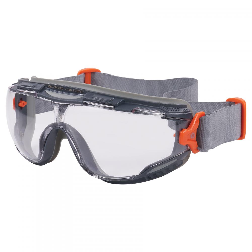 ARKYN-NEO Gray Frame Clear Lens Safety Goggles Neoprene Strap<span class=' ItemWarning' style='display:block;'>Item is usually in stock, but we&#39;ll be in touch if there&#39;s a problem<br /></span>