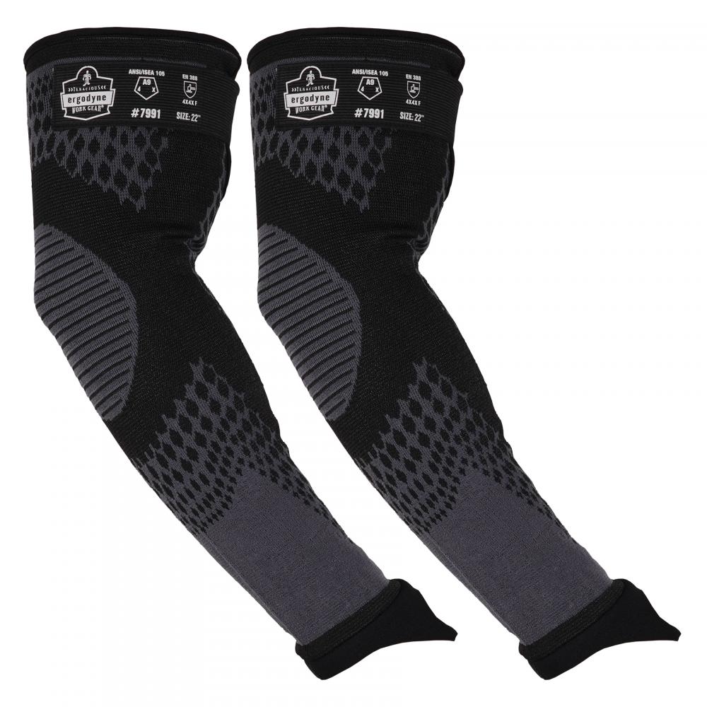 7991 1-pair 22 in Black CR Protective Arm Sleeves A9<span class=' ItemWarning' style='display:block;'>Item is usually in stock, but we&#39;ll be in touch if there&#39;s a problem<br /></span>