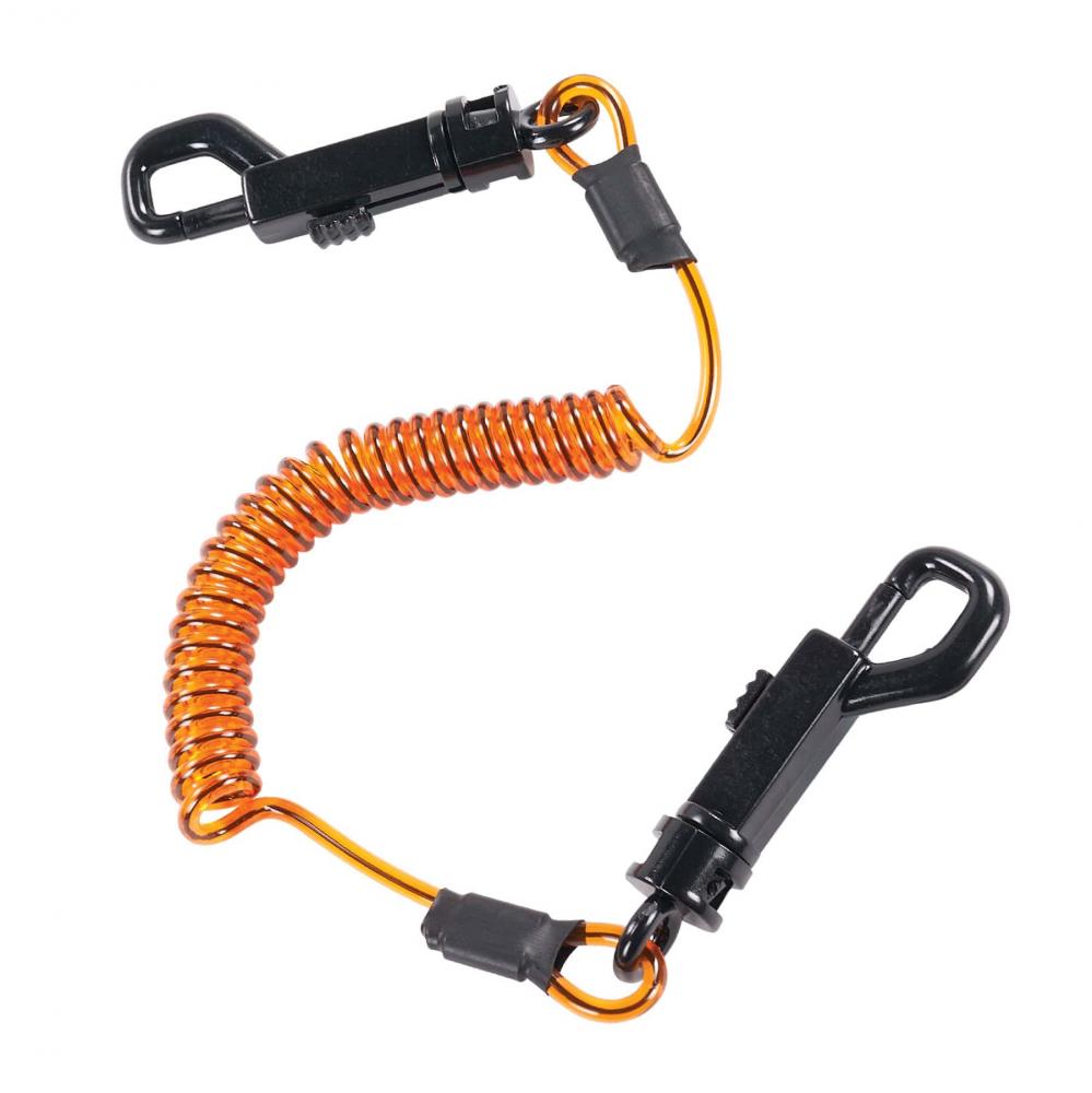 3152 3-pack M Orange and Black Coil Lanyard Dual Swivel Hooks<span class=' ItemWarning' style='display:block;'>Item is usually in stock, but we&#39;ll be in touch if there&#39;s a problem<br /></span>