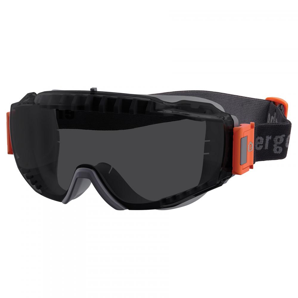 MODI-FAB Gray Frame Smoke Lens OTG Safety Goggles Elastic Strap<span class='Notice ItemWarning' style='display:block;'>Item has been discontinued<br /></span>