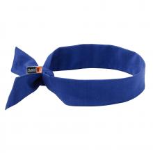 Ergodyne 12607 - 6700FR Blue FR Cooling Bandana Headband - Tie