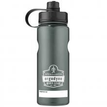 Ergodyne 13152 - 5151 1 ltr Black Plastic Wide Mouth Water Bottle - 34oz