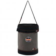 Ergodyne 14830 - 5930T L Gray Web Handle Canvas Hoist Bucket and Top