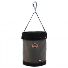 Ergodyne 14845 - 5945T XL Gray XL Swiveling Carabiner Canvas Hoist Bucket and Top