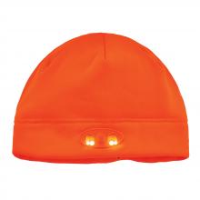 Ergodyne 16804 - 6804 Orange Skull Cap Winter Hat with LED Lights