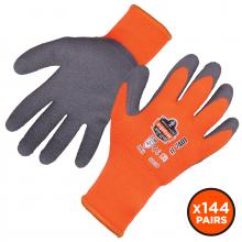 Ergodyne 17895 - 7401 144-pair XL Orange Coated Lightweight Winter Gloves