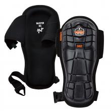 Ergodyne 18442 - 342 Black Injected Gel Knee Pads - Extra Long Hard Cap