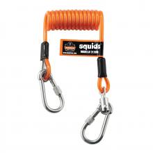 Ergodyne 19131 - 3130M Standard Orange Coiled Cable Lanyard - 5lbs