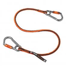 Ergodyne 19828 - 3118F(x) Standard Orange and Gray Lanyard - Dual Locking Carabiners - 15lbs