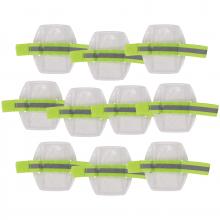 Ergodyne 19974 - 3386 10-pack Hi-Vis Lime Arm Band ID Badge Holder