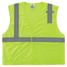 Ergodyne 21027 - 8210HL 2XL/3XL Lime Class 2 Economy Mesh Vest - HL