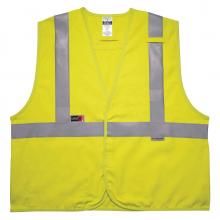 Ergodyne 21465 - 8261FRHL L/XL Lime Class 2 FR Safety Vest - Dual Compliant - HL