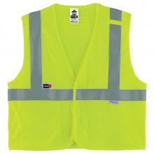 Ergodyne 21497 - 8260FRHL 2XL/3XL Lime Class 2 FR Safety Vest - H+L