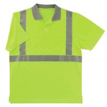 Ergodyne 21643 - 8295 M Lime Class 2 Hi-Vis Polo Shirt