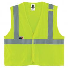 Ergodyne 21867 - 8263FRHL 2XL/3XL Lime Class 2 FR Safety Vest - HL - Economy