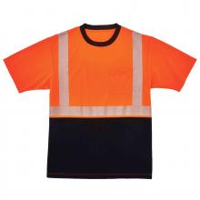 Ergodyne 22580 - 8280BK XXS Orange Class 2 Performance T-Shirt Black Bottom