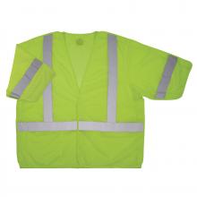 Ergodyne 23057 - 8315BA 2XL/3XL Lime Hi Vis Breakaway Safety Vest HL