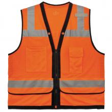 Ergodyne 23317 - 8253HDZ 2XL/3XL Orange Class 2 Heavy-Duty Mesh Surveyors Vest