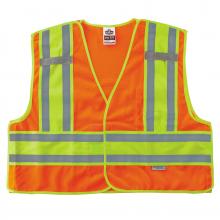 Ergodyne 23387 - 8245PSV 2XL/3XL Orange Class 2 Public Safety Vest