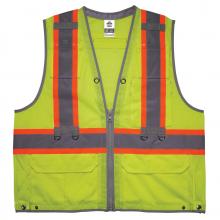 Ergodyne 24177 - 8231TV 2XL/3XL Lime Class 2 Hi-Vis Tool Tethering Safety Vest