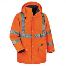 Ergodyne 24376 - 8385 2XL Orange 4-in-1 Hi-Vis Winter Jacket Parka